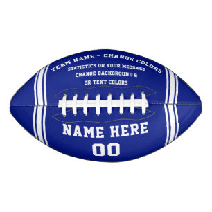 Any COLOR Personalized Football Ball, Customizable American Football