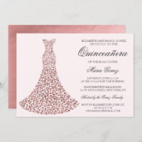 ANY COLOR - Quinceanera Birthday Invitation