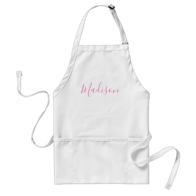 Any Color - Script Name Personalized Apron (Front)