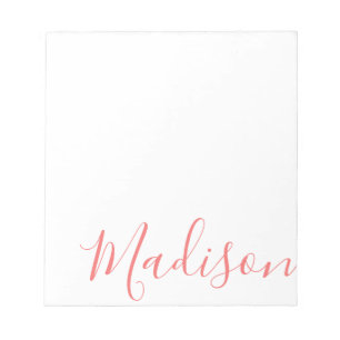 Any Color - Script Name Personalized Notepad