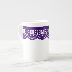 ANY COLOR! Skull Lace Tea Cup