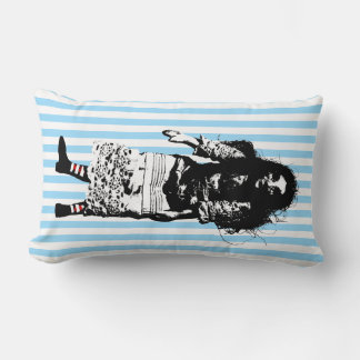 ANY COLOR STRIPED POSTERIZED Doll  Pillow