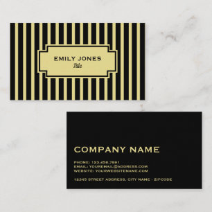Any Color Vintage Striped Business Card