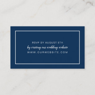 ANY COLOR wedding RSVP online card