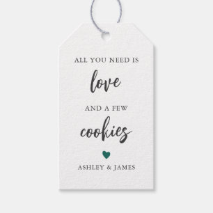 Any Colour All You Need is Love and a Few Cookies, Gift Tags