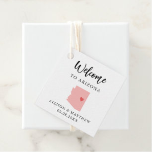 Any Colour Arizona Wedding Welcome Bag Favour Tags