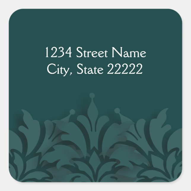 Any Colour Background 3D Look Return Address Seal (Front)