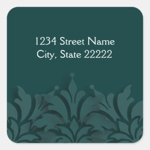 Any Colour Background 3D Look Return Address Seal