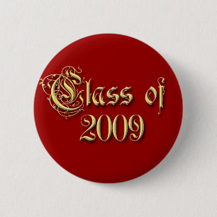 Any Colour Background Class of Graduation  6 Cm Round Badge