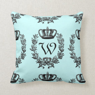 Any Colour Background  - Monogram Cushion