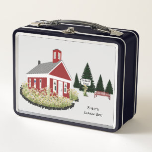 Any Colour Background One Room Schoolhouse  Metal Lunch Box