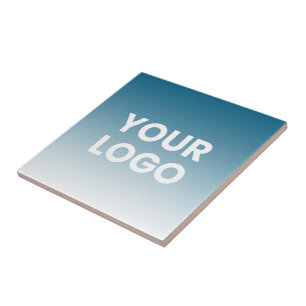 Any Colour Background White Gradient & Your Logo Tile