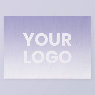 Any Colour Background   White Gradient & Your Logo Tissue Paper