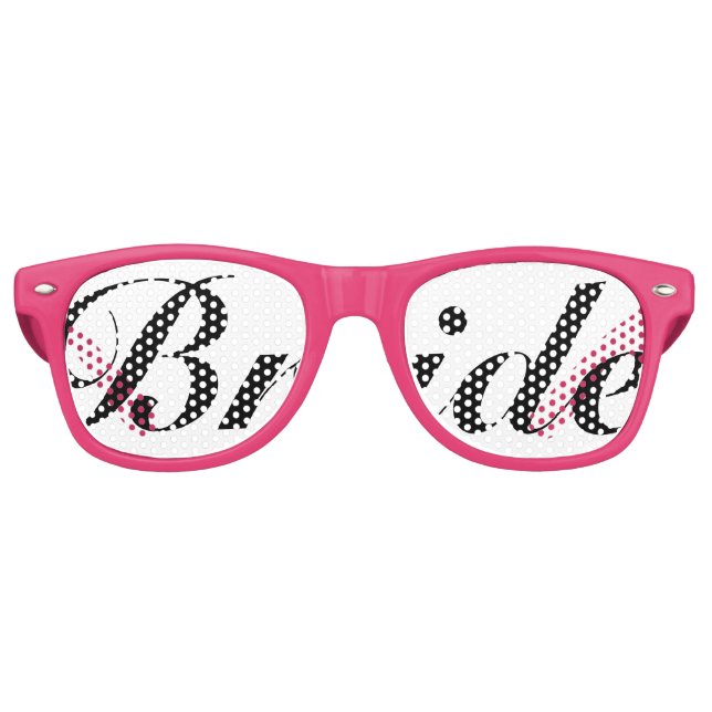 Any Colour Bride Swag Party Glasses (Front)