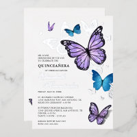 Any Colour Butterfly Elegant Quinceanera