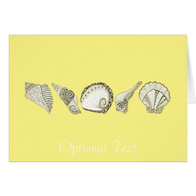 Any Colour Customisable Seashells (Front Horizontal)