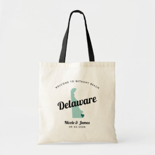 Any Colour Delaware Map Wedding Welcome Bag