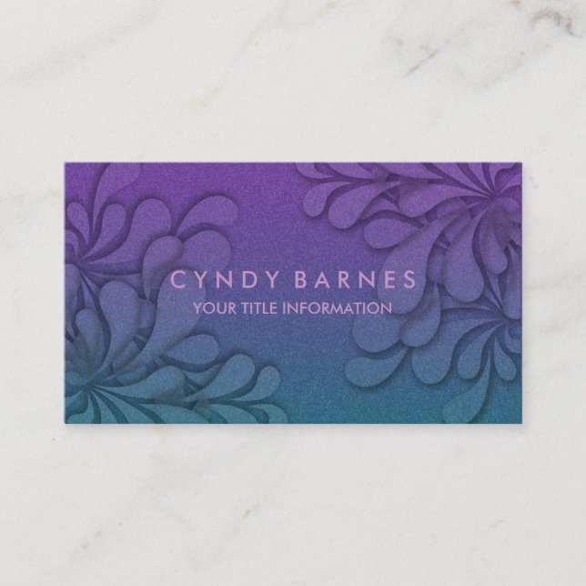 Any Colour Dimensional Grunge Business Card (Front)