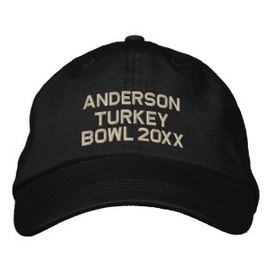 Any Colour Embroidered Turkey Bowl Embroidered Hat