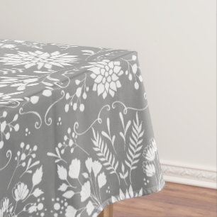 Any Colour Floral Garland Swirl Cotton Tablecloth