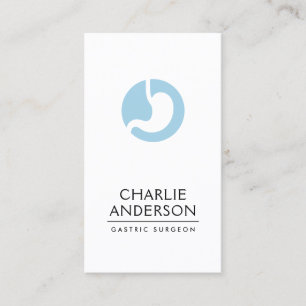 Any colour gastric logo vertical modern minimalist business card