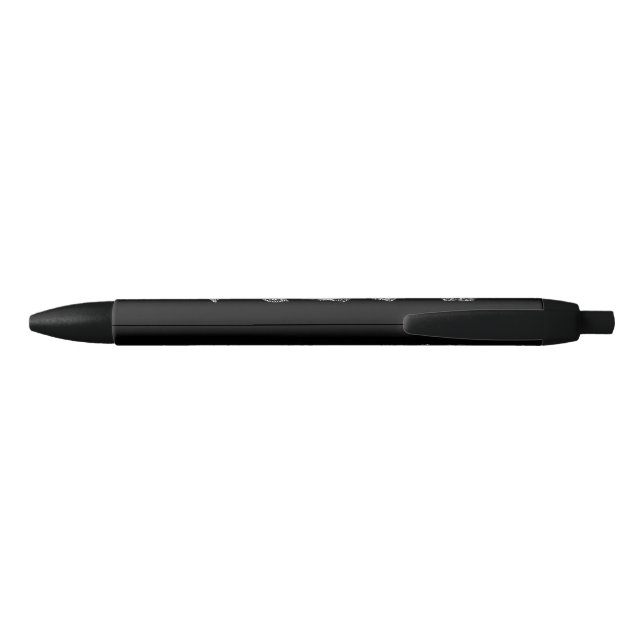 Any Colour Hand Drawn Seashells Black Ink Pen (Back)
