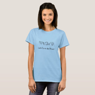 Any Colour Hand Drawn Seashells T-Shirt