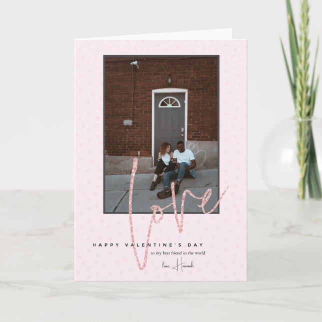 Any Colour | Happy Valentine's Day Photo Card (Front)