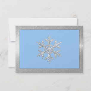 Any Colour Icy Snowflakes Holiday Party Invitation