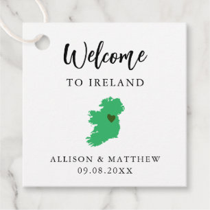Any Colour Ireland Wedding Welcome Bag Favour Tags