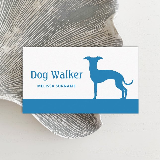 Any Colour Italian Greyhound - Dog Walker Business Card (Creator Uploaded)