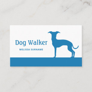 Any Colour Italian Greyhound - Dog Walker Business Card