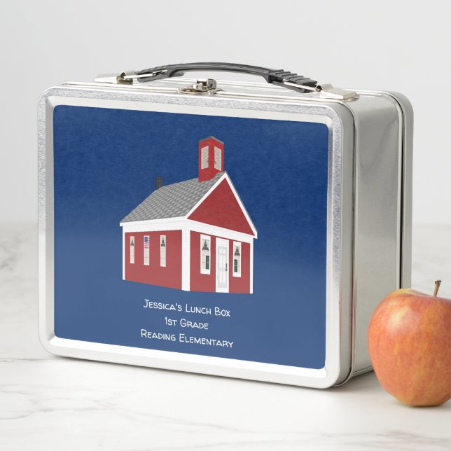 Any Colour Kid's Schoolhouse Lunchboxes Lunch Boxe (In Situ)