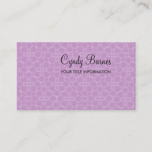 Any Colour Lace Business Card (Front)