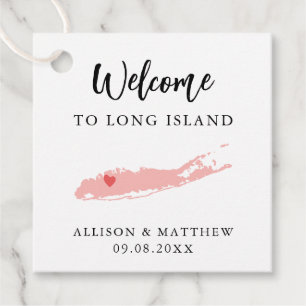 Any Colour Long Island Wedding Welcome Bag Favour Tags