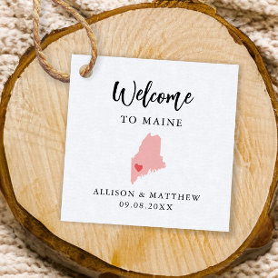 Any Colour Maine Wedding Welcome Bag Favour Tags