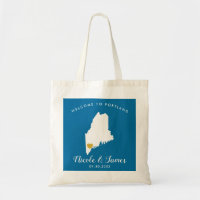 Any Colour Maine Wedding Welcome Bag Tote