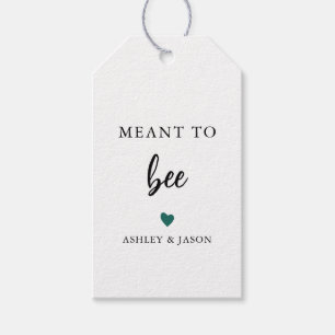 Any Colour Meant to Bee Honey Gift Tag, Wedding Tags