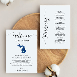 Any Colour Michigan Wedding Welcome Itinerary
