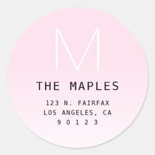 Any Colour Modern Gradient Background Classic Round Sticker