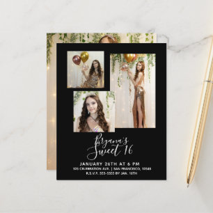 Any Colour Modern Minimal Sweet 16 Party Photo