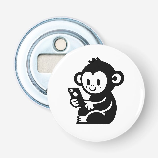 Any Colour Monkey Phone Bottle Opener (Front)