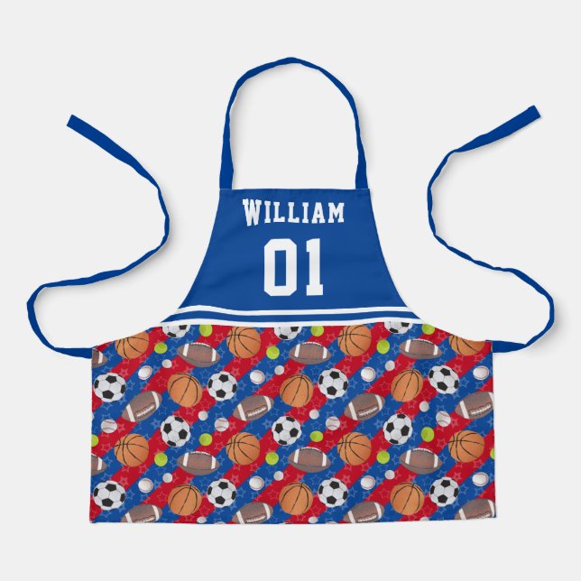 Any Colour – Multi Ball Sports  Apron (Front)