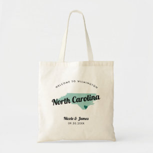 Any Colour North Carolina Wedding Welcome Bag, Tote Bag