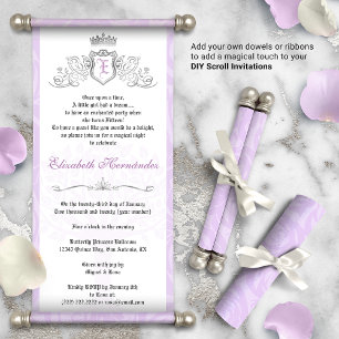 Any Colour Once Upon a Time DIY Scroll Invitations