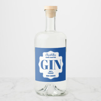 Any Colour Personalised Gin Sticker
