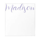 Any Colour - Personalised Script Name Notepad