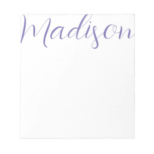 Any Colour - Personalised Script Name Notepad