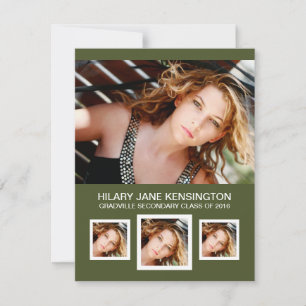 Any colour Photo Graduation Invitation