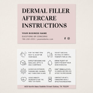 Any Colour Pink Dermal Filler Aftercare Advice Car